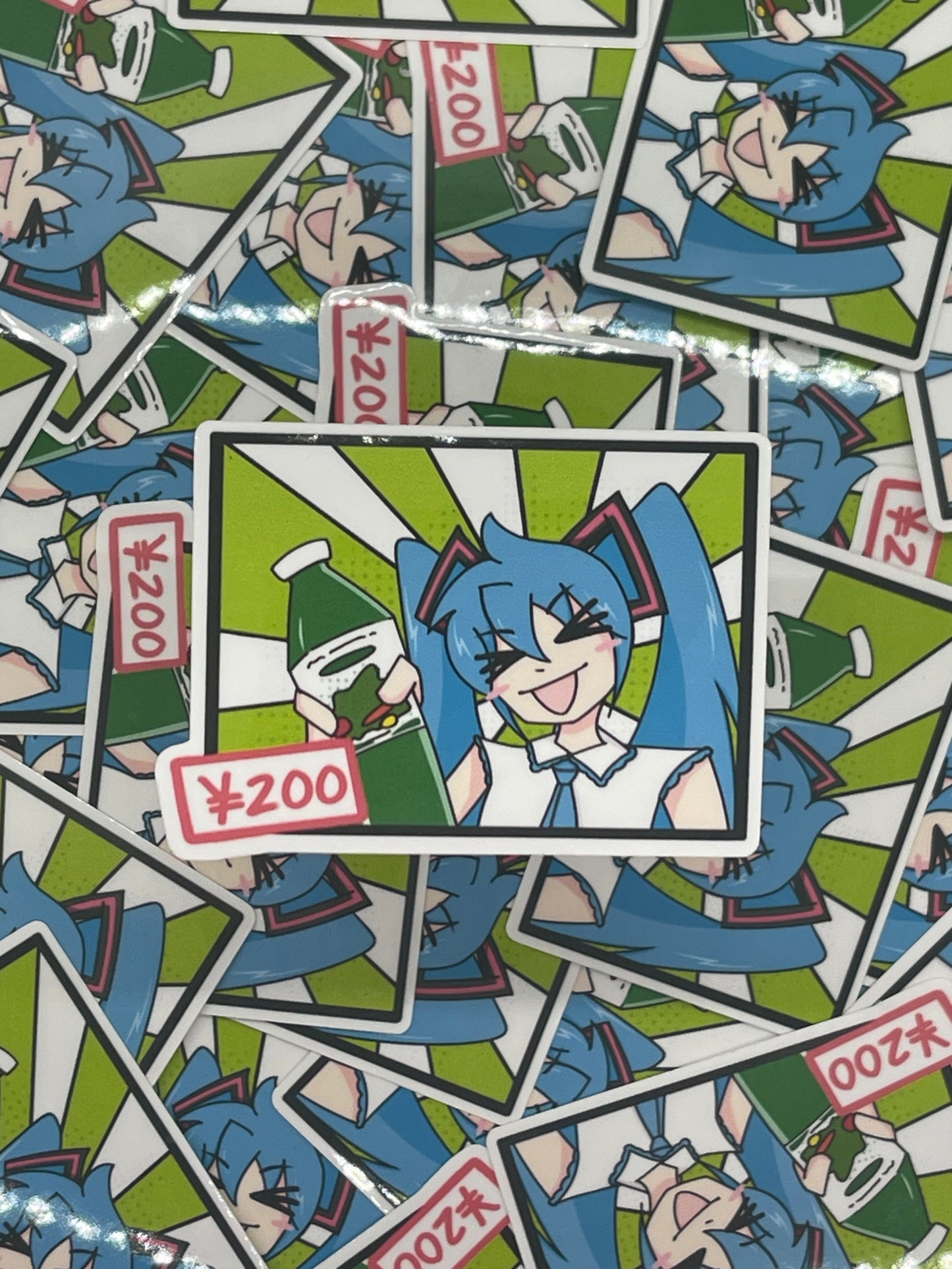 Vocaloid juice sticker