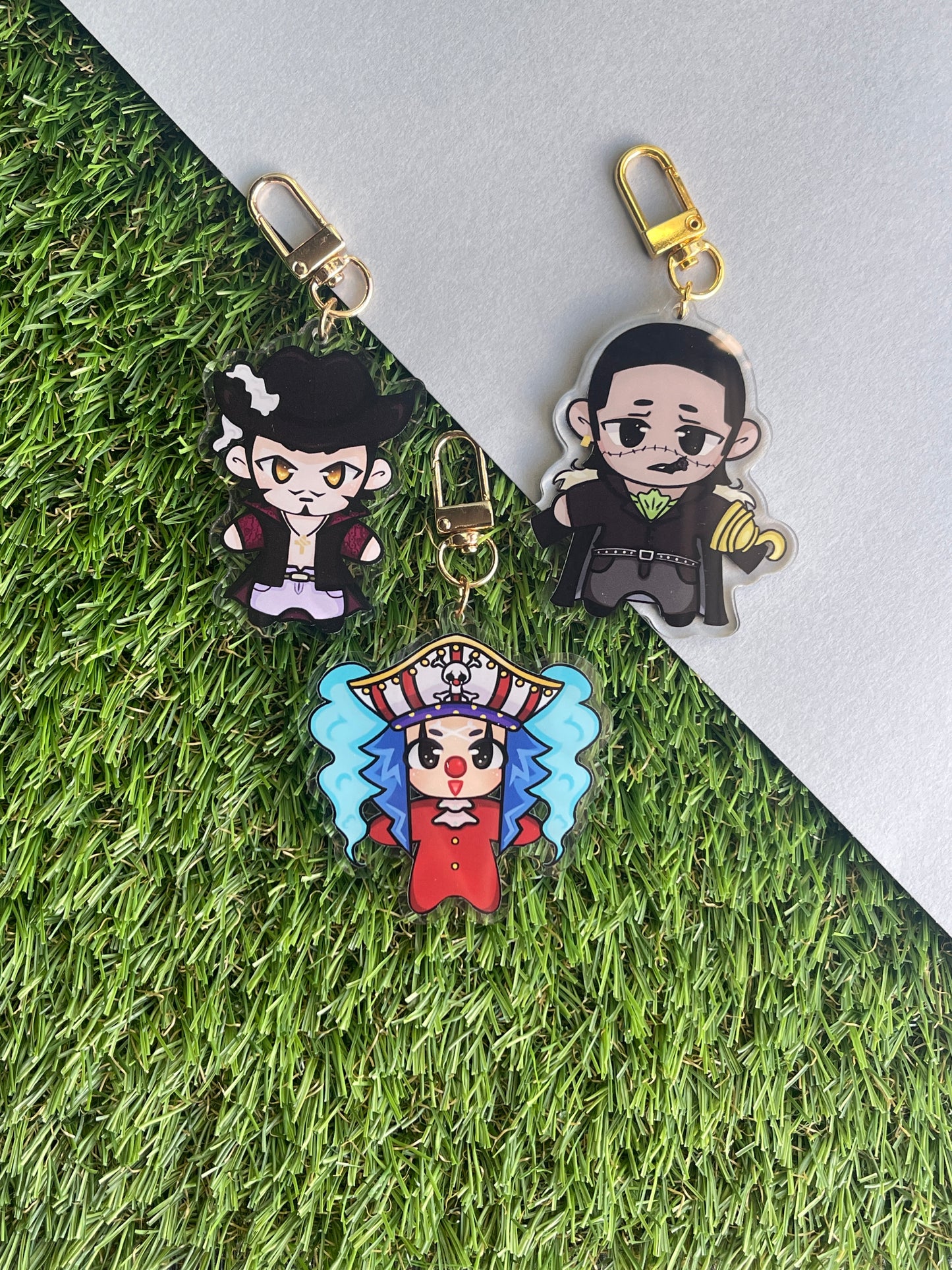 X-Guild pirates! Acrylic pins and keychains!