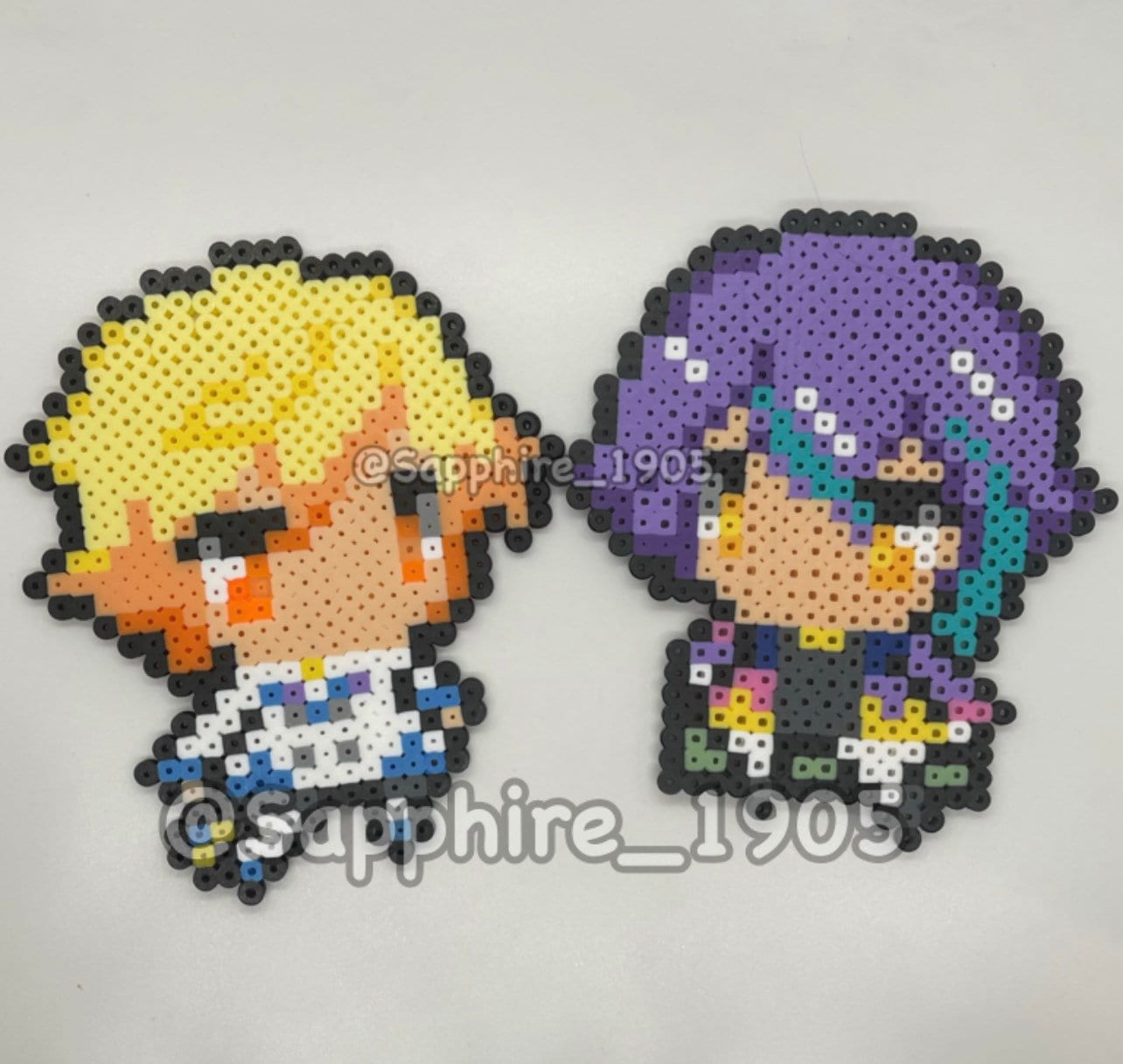 Wonderland singers showtime- perler bead chibis- 6-7inches