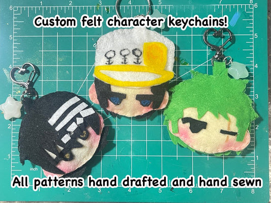 Custom felt plush keychains