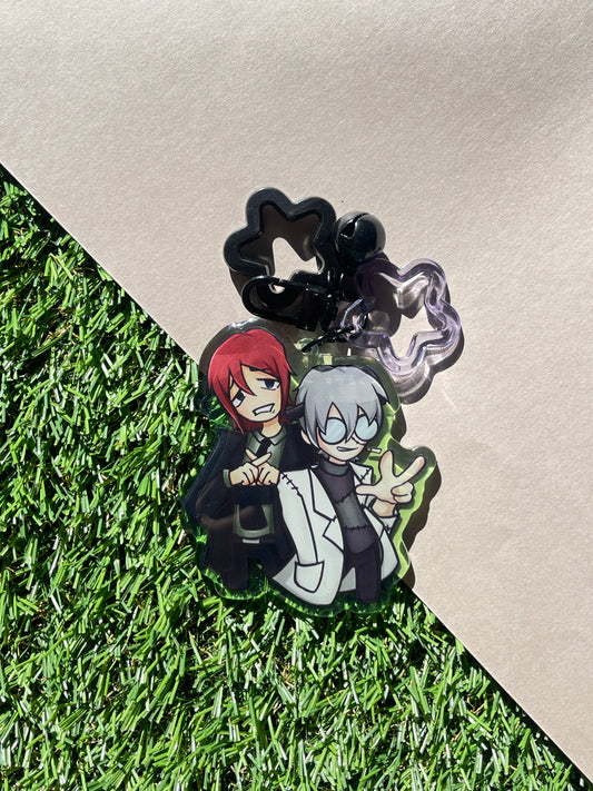 Cross stitch keychain