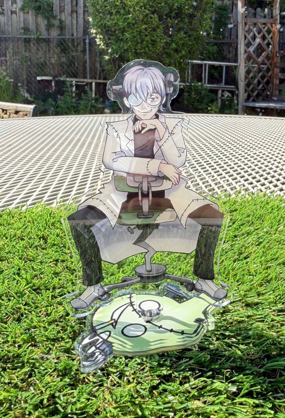 Dr. Stein spinning chair acrylic standee