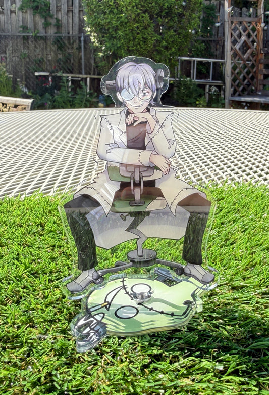 Dr. Stein spinning chair acrylic standee