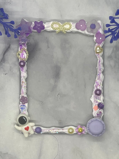 Themed decoden card top loaders-pinks and purple