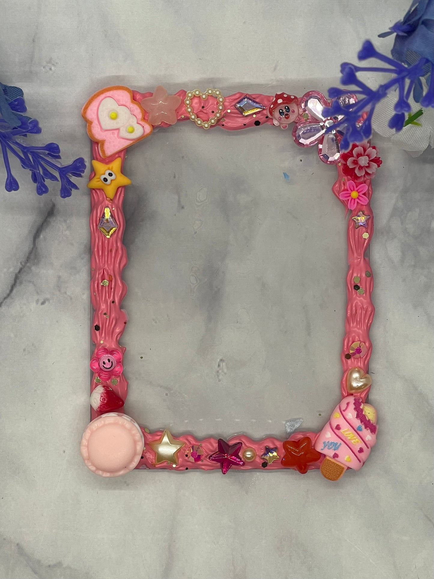 Themed decoden card top loaders-pinks and purple