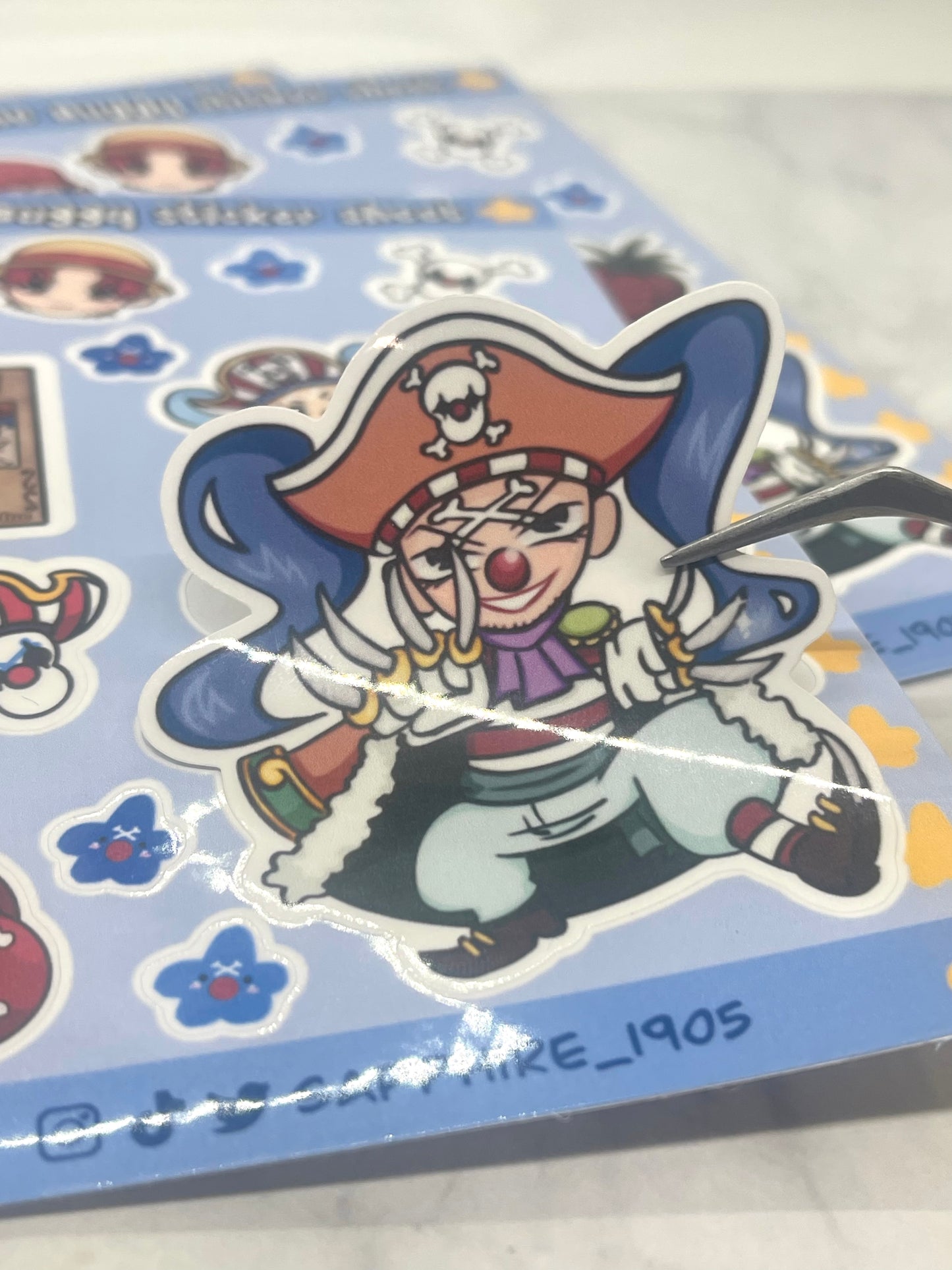 The pirate clown sticker sheet!!