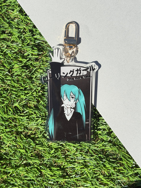 Rolling girl vocaloid keychain