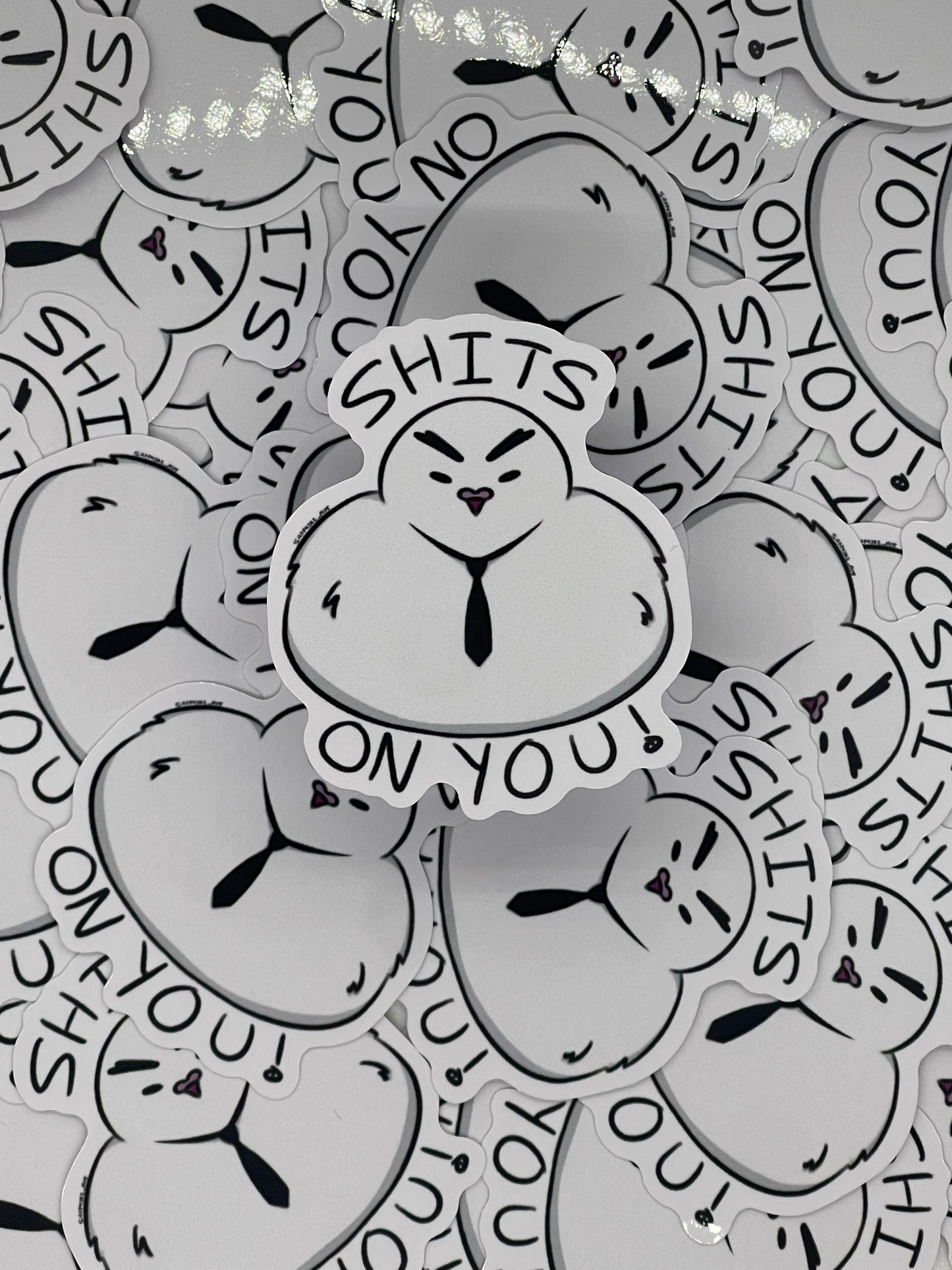 Hattori- OP- “Shits on you” vinyl sticker