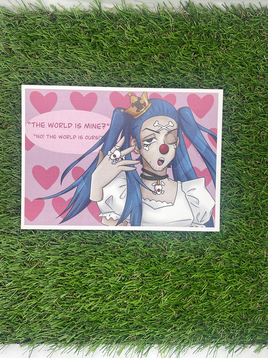 Buggy- world is mine inspired print