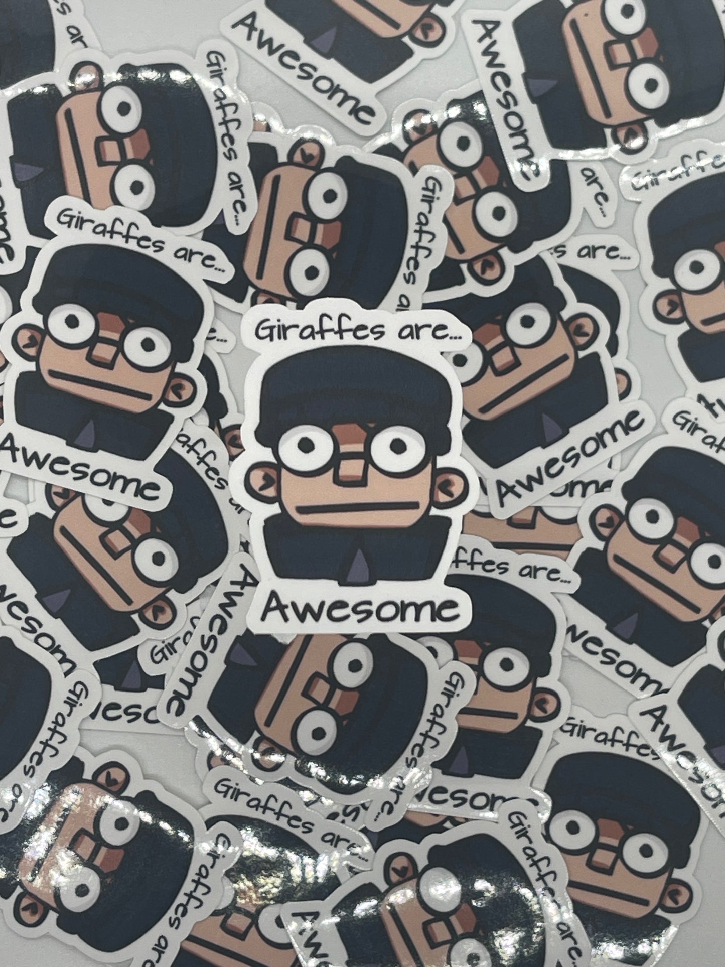 “Giraffes are awesome”- one piece kaku stickers