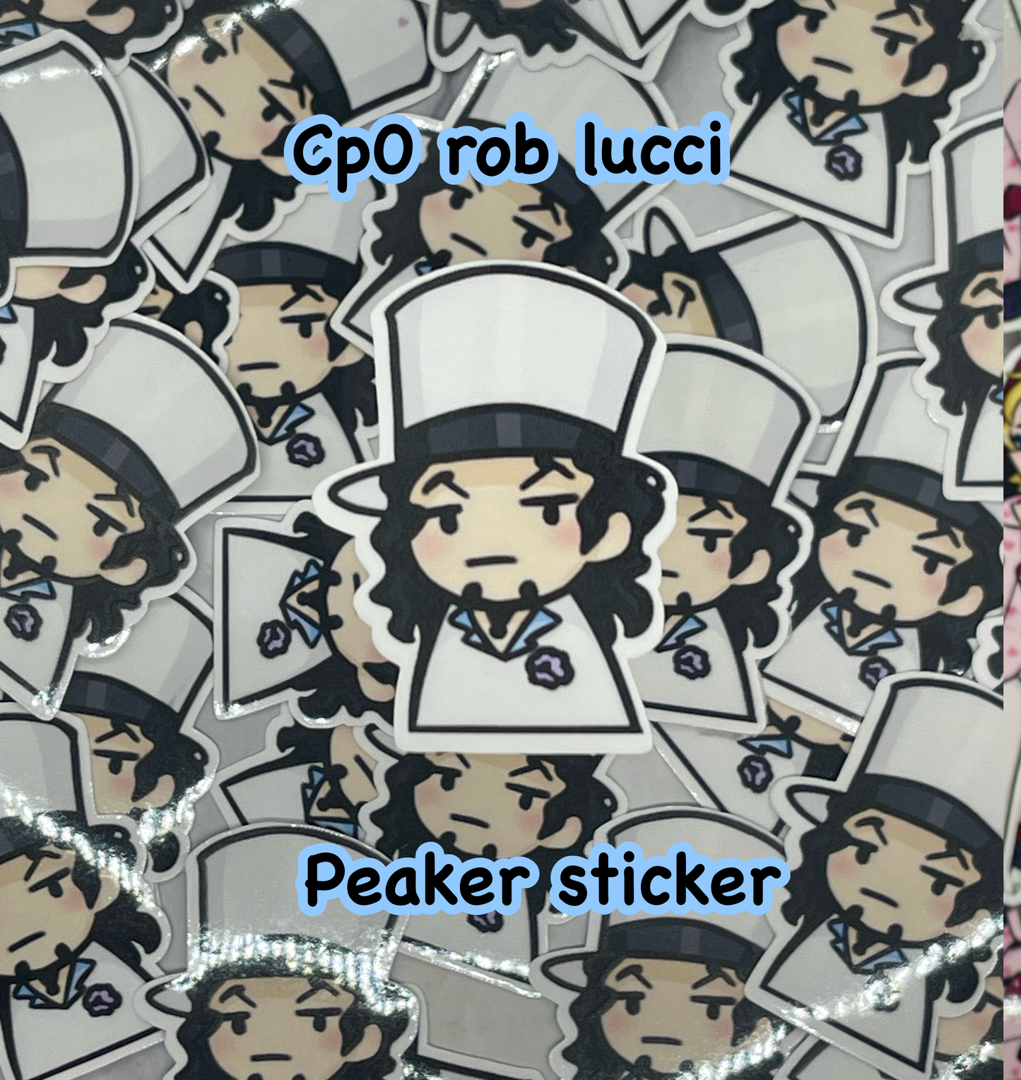 Rob lucci mini peaker Sticker
