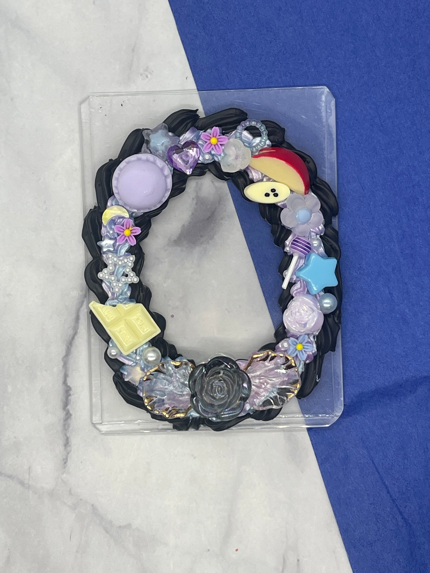 Purple and black theme- decoden card holder
