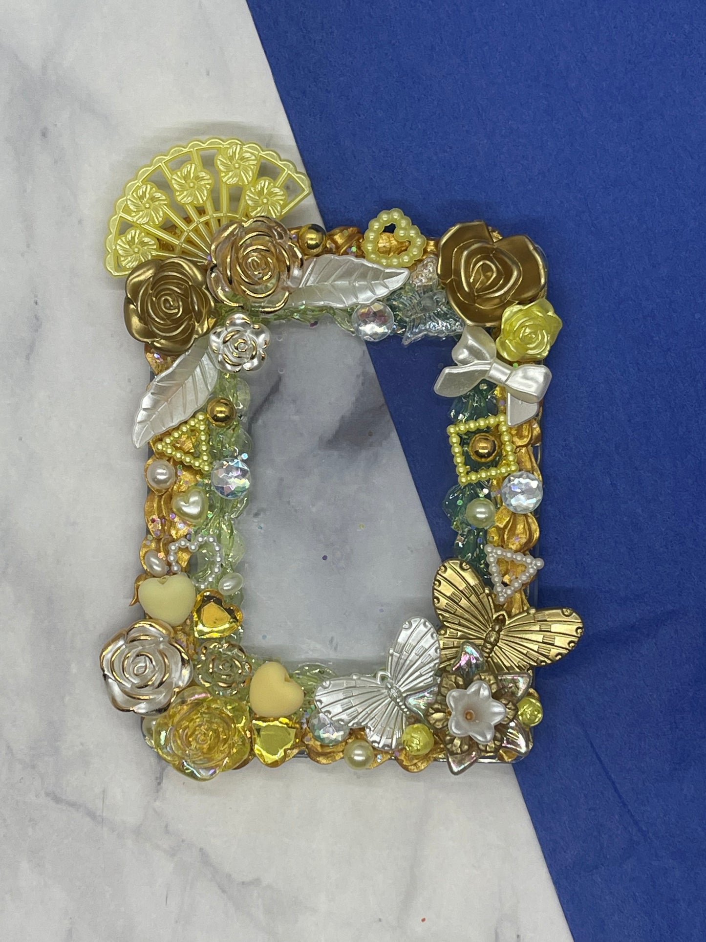 Yellow and gold theme- decoden card holder