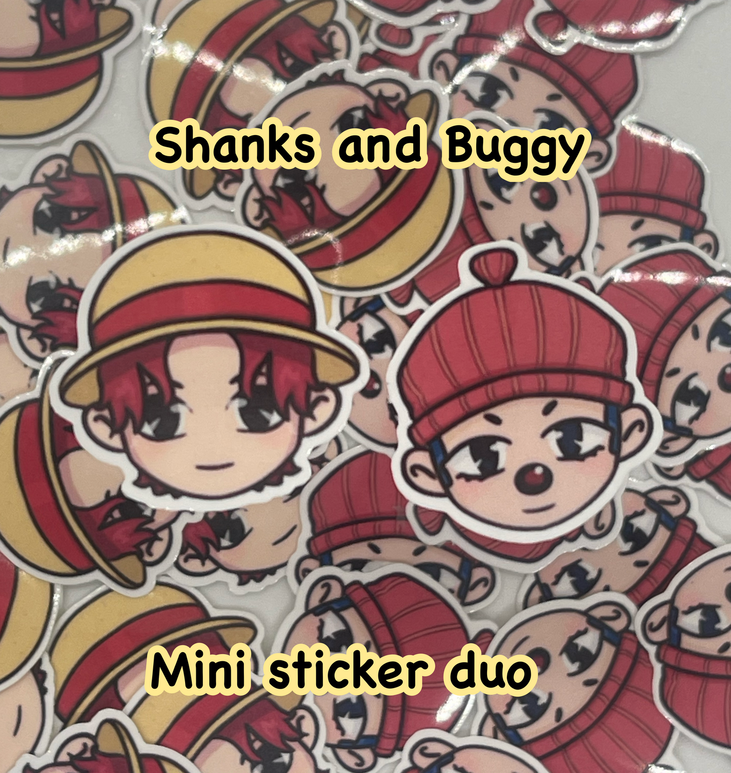 Kid Bugz and Shanks mini sticker duo