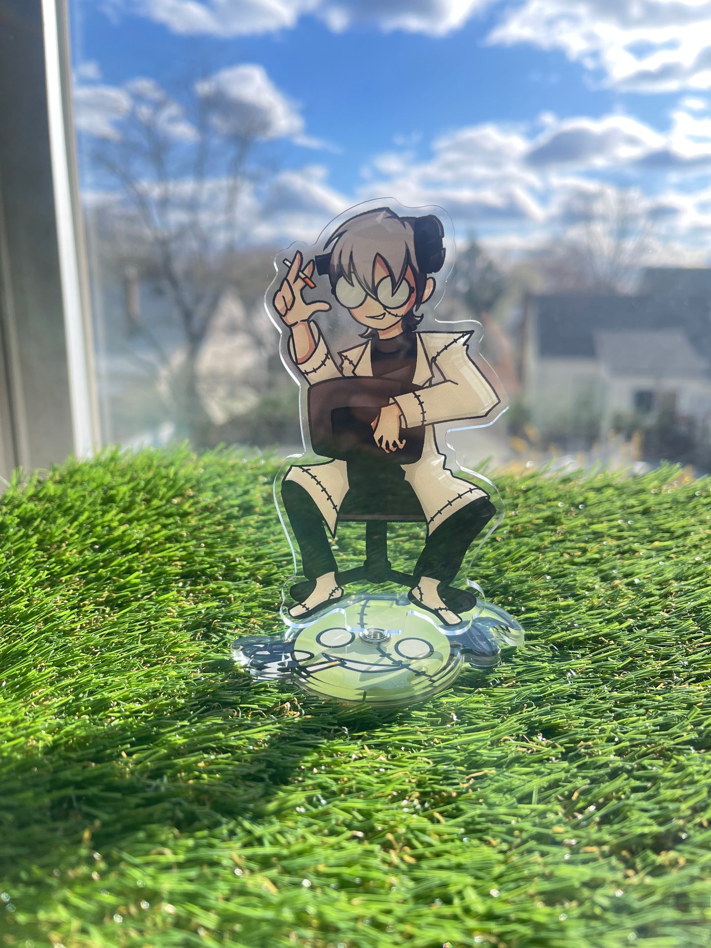 Dr. Stein spinning chair acrylic standee