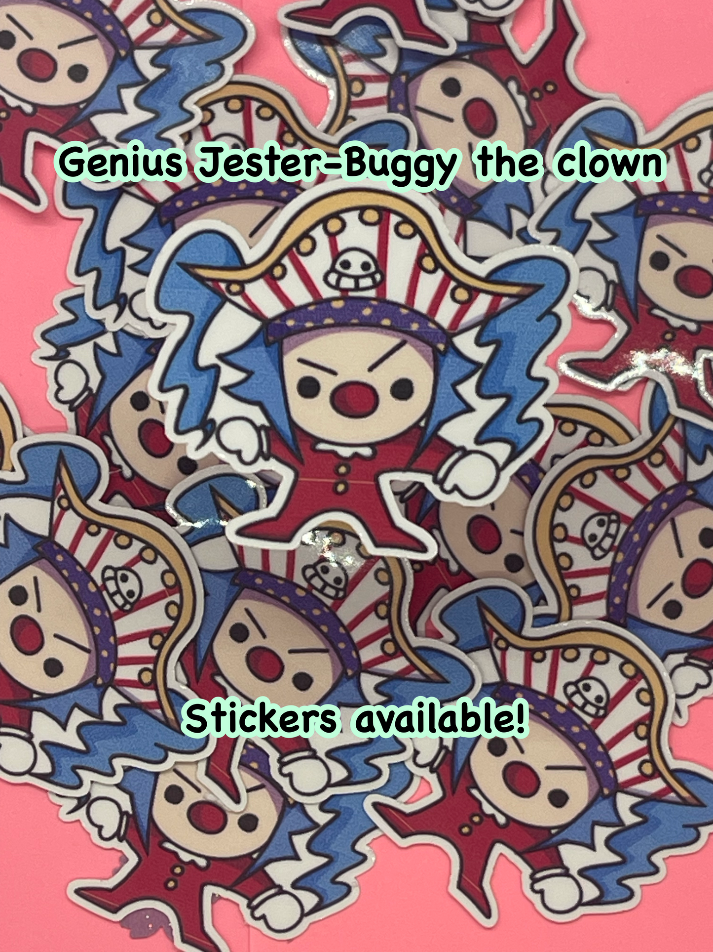 Buggy the genius jester stickers!