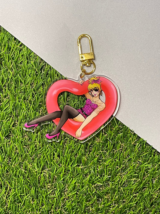 Yakuza- Goromi heart keychain