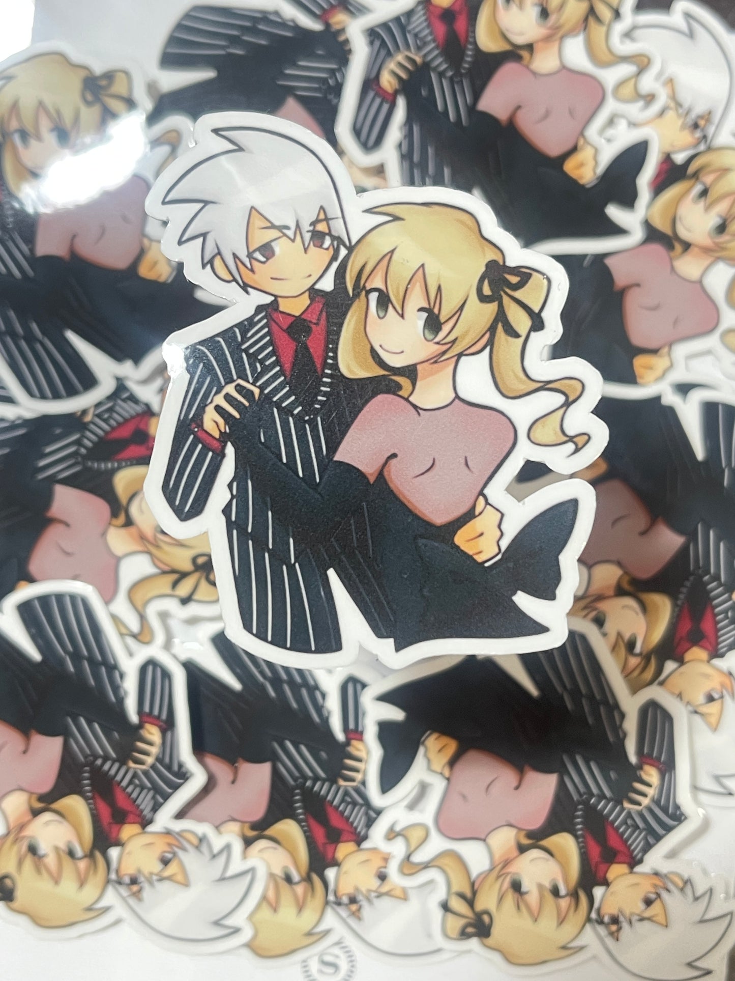Maka and soul-Black blood stickers
