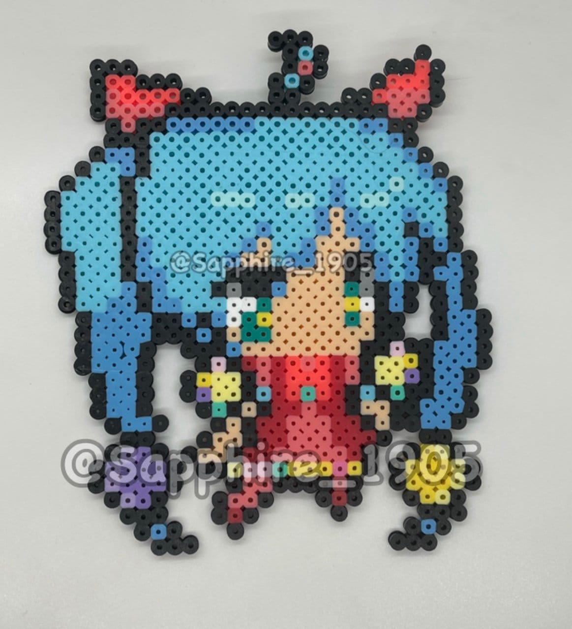 Wonderland singers showtime- perler bead chibis- 6-7inches