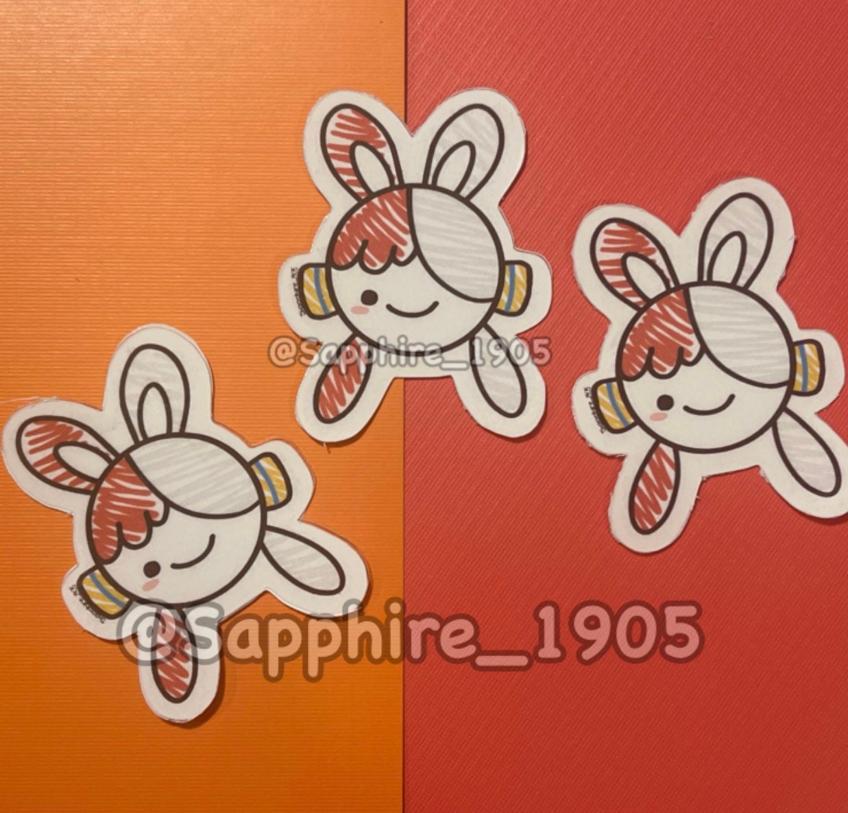 Pirate anime singing idol sticker