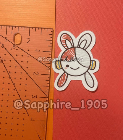 Pirate anime singing idol sticker